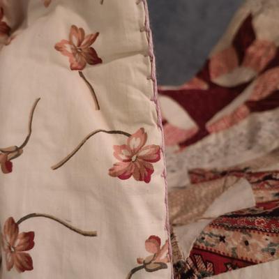 LOT 111: Handmade 77" x 77" Patchwork Quilt