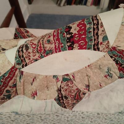 LOT 111: Handmade 77" x 77" Patchwork Quilt