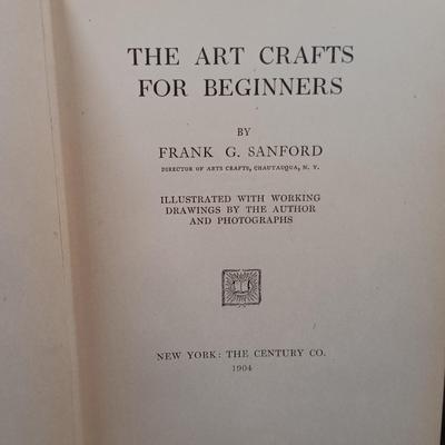 LOT 113: Antique Metal Artist Box w/ J. Rogers Watercolor Box, Sanford's Art Crafts for Beginners 1904 & More