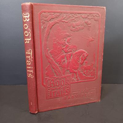 LOT 116: Large Collection of Vintage Dolls, Clothes and Metal Trunk with Book Trails 1940s Volumes 1-8