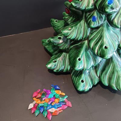LOT 117: Vintage 17" Ceramic Christmas Tree