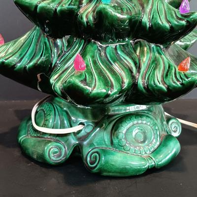 LOT 117: Vintage 17" Ceramic Christmas Tree