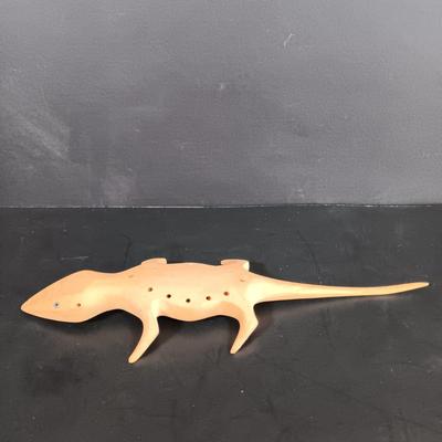LOT 119: McGraw Box Co. Cedar Box, Carved Stone Whale, Glass Bead Art & More