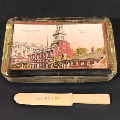 LOT 122: Miniature Copper Pitchers, Handblown Glass Animal, Copper Print Plates, Drafting Tools & More