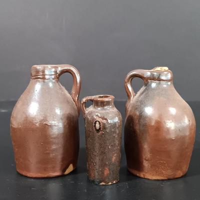 LOT 122: Miniature Copper Pitchers, Handblown Glass Animal, Copper Print Plates, Drafting Tools & More