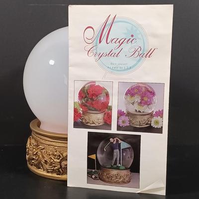 LOT 128: Magic Crystal Ball Kit, 1979 Lord of the Rings Puzzle, Resin Reading Gargoyle & More