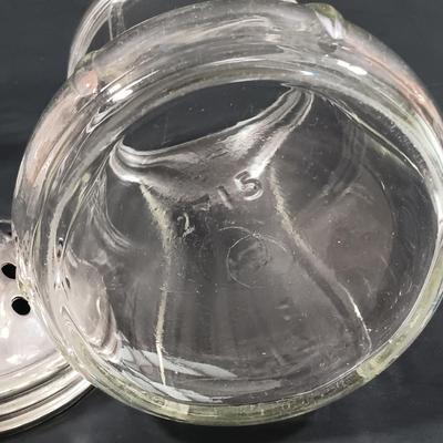 LOT 129: Crystal Collection - Antique Sugar Shaker, Fan Pattern Compote, Syrup Pitcher & More