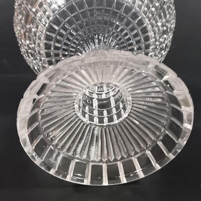 LOT 129: Crystal Collection - Antique Sugar Shaker, Fan Pattern Compote, Syrup Pitcher & More
