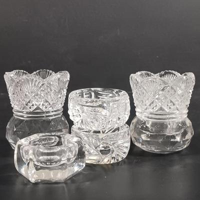 LOT 129: Crystal Collection - Antique Sugar Shaker, Fan Pattern Compote, Syrup Pitcher & More
