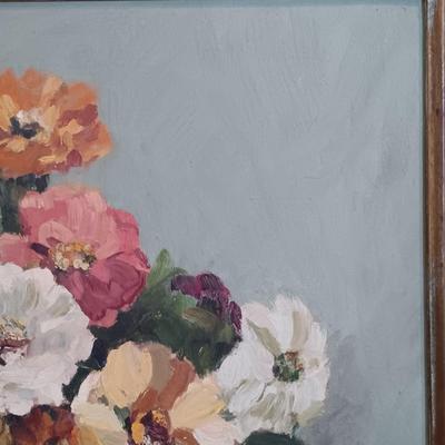 LOT 132: Emma Mover Signed Floral Still Life