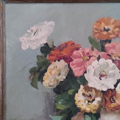 LOT 132: Emma Mover Signed Floral Still Life