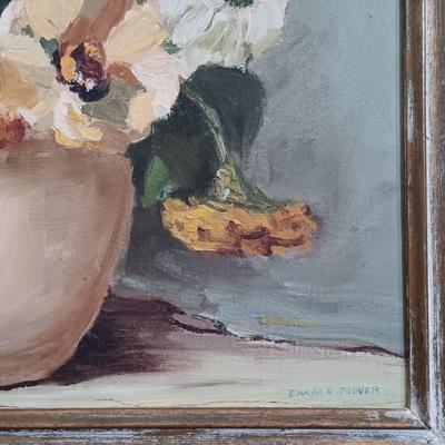 LOT 132: Emma Mover Signed Floral Still Life