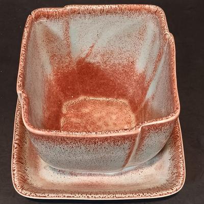 LOT 207: Green Pottery Votive Holders, S. Ballard Signed Pottery Planter & More