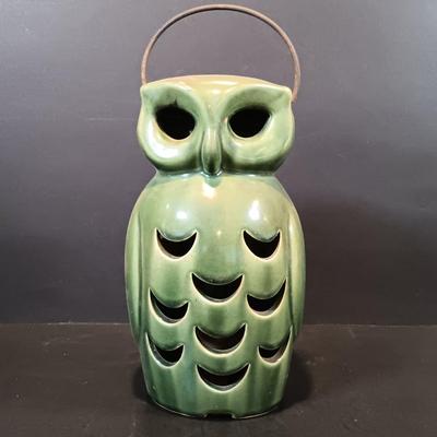 LOT 207: Green Pottery Votive Holders, S. Ballard Signed Pottery Planter & More