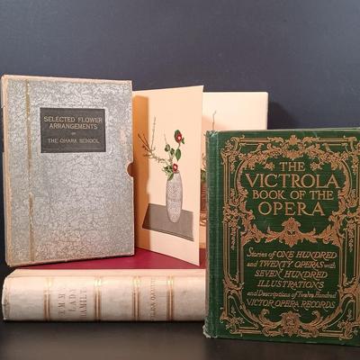 LOT 208: Stunning 1936 Lithographs from Selected Flower Arrangements of the Ohara School w/ Hilda Gamlin's Emma, Lady Hamilton 1891...