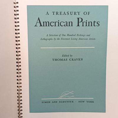 LOT 209: Audobon Birds of America 50 Lithograph Selections & A Treasury of American Prints 100 Etchings and Lithographs 1939