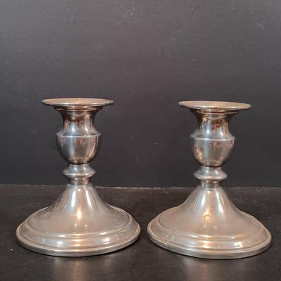 LOT 210: Pewter - Napkin Rings, Plates, Creamer, Sugar Bowl & More