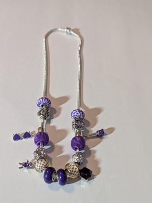Pandora Colorful Beaded/Charm Necklace #3