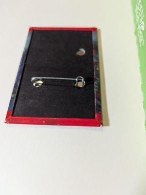Holiday Christmas Earrings Button Pins #5