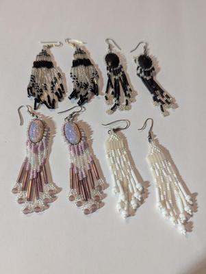 Unique Long Tassel Earrings Chandelier Dangle Drop #7