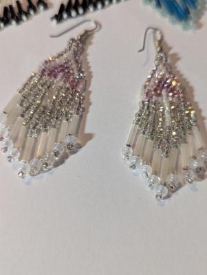 Chandelier Beaded Earrings #8