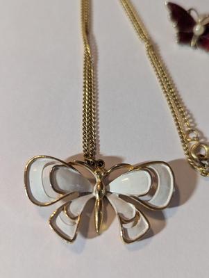 Butterfly Charms Ring Necklace & Pins #10