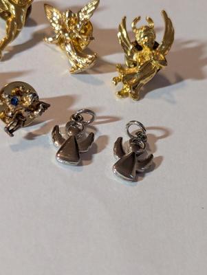 Cherub Gold Tone Angel Lapel Pins & Charms #11