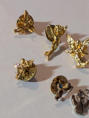 Cherub Gold Tone Angel Lapel Pins & Charms #11