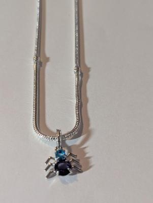 .925 Pandora Necklace w/ Spider Charm
