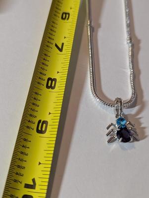 .925 Pandora Necklace w/ Spider Charm