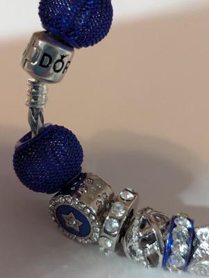 Pandora Blue & Silver Charm Bracelet #19