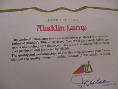 Limited Edition Aladdin Lamp 70th Anniversary #1