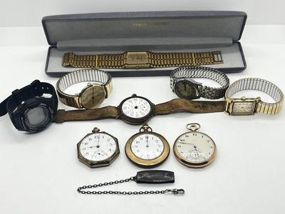 LOT 69: Vintage Men's Watch Lot - For Parts or Repair