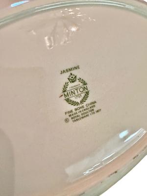 Decor - Minton Jasmine Service for 8 with serving pieces including Coffee Pot & Covered Vegetable