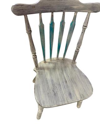 Furniture - Blue Painted Shabby Chic Co-ordinated chairs