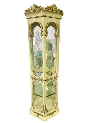 Furniture - French Style Hexagonal display cabinet.