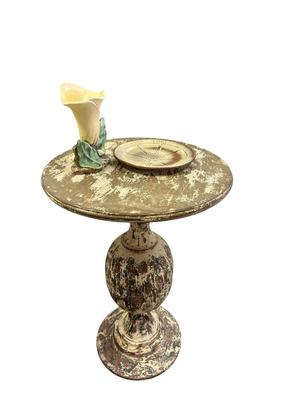 Furniture & Decor - Shabby Chic Side table w/ McCoy & Frankoma