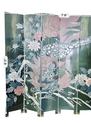 Furniture - XL Oriental Dragon Screen 2 sides of full decor