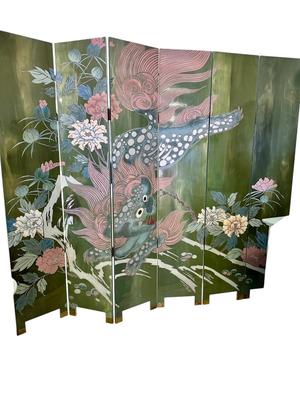 Furniture - XL Oriental Dragon Screen 2 sides of full decor