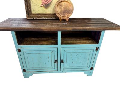 Furnture - Turquoise buffet , Art, and Bread tray