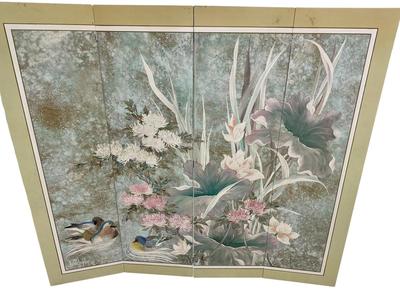 Decor - Painted Oriental Screen