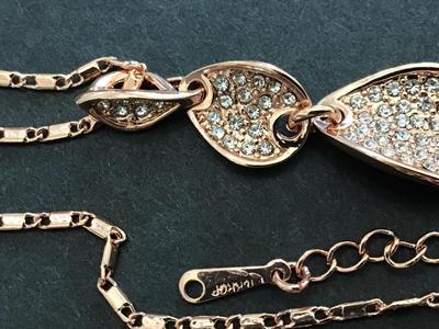 Rose Gold Tone Necklace Plated