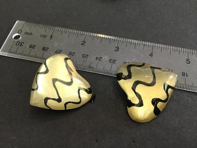 Chunky Heart Clear Clip ons