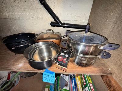 Sale Photo Thumbnail #1246: BT12-Pots and Pan + extras