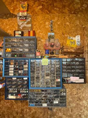 Sale Photo Thumbnail #1283: G124-large shop lot with several organizers

Please bring basic tools to remove these from the wall