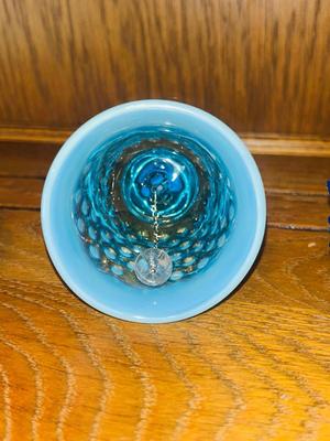 FENTON HOBNAIL BELL, VOTIVE CANDLE HOLDER AND SHOE