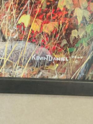 KEVIN DANIEL PRINT AND 2 COLLECTORS PLATES