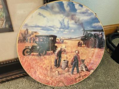 KEVIN DANIEL PRINT AND 2 COLLECTORS PLATES