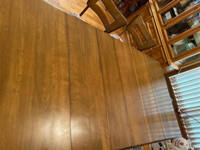 BEAUTIFUL LIKE NEW VINTAGE HEYWOOD WAKEFIELD DROP LEAF DINING TABLE AND CHAIRS