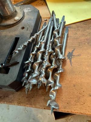 Sale Photo Thumbnail #1310: G132-drill press plus drawered organizer, plus bits